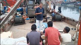 Using clean water for boat cleaningmpeda netfish mangrol pmoindia MinistryOfFisheries CMOGuj [upl. by Irv754]