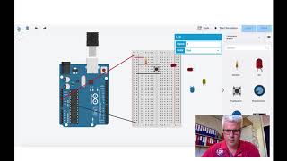 ARDUINO  Les 05  2 lampjes en een drukknop [upl. by Sheley]