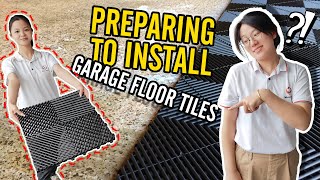 Preparing to Install Garage Floor Tiles [upl. by Loomis]