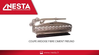 Coupe ardoise fibre ciment FREUND [upl. by Rivera]