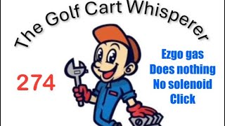 Ezgo gas golf cart does nothing [upl. by Gerrilee501]