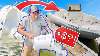 How I Acquired a Sunken Boat for FREE AND Got it Running [upl. by Levitan]