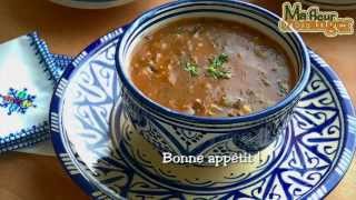 Recette de harira  soupe traditionnelle marocaine  Traditional Moroccan soup [upl. by Antin941]