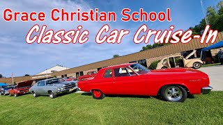 Car Show in Watervliet Michigan  Grace Christian School Classic Car CruiseIn [upl. by Southworth809]