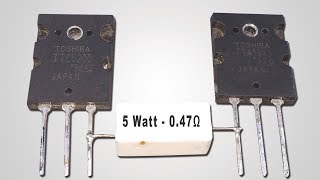 How To Make Mini Powerful Amplifier  DC 20v  2sc52002sa1943 [upl. by Grange]