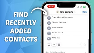 How to See Recently Added Contacts on iPhone [upl. by Woolcott]