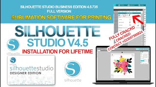 Silhouette Studio v45 Sublimation Installation and It Use [upl. by Lounge]