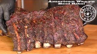 BBQ Beef Back Ribs Recipe  American Wagyu  Lone Star Grillz [upl. by Adnahsat505]