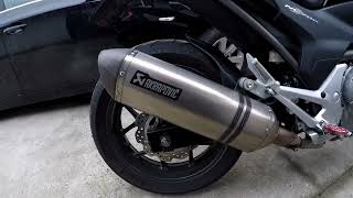 Akrapovic exhaust original  Honda Nc 700 X 750 Enjoy this sound [upl. by Norton]