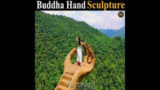 Buddhas Hand Gulong Canyon China  Buddhas Hand China  Hand Statue In China  FactYard  Shorts [upl. by Acirred]