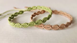 DIY Leaf 🌿 Bracelet Ideas How To Make Bracelet At Home Creationampyou [upl. by Wehttan]