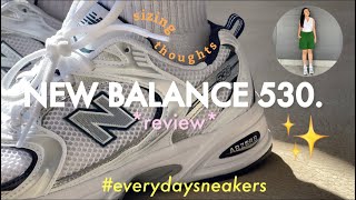 New Balance 530 White Grey Quick Review  Everyday Sneakers affordable amp trendy sneakers 2022 [upl. by Loma]