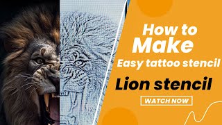 Make a easy tattoo stencil with photoshop in just 1 minute [upl. by Haggerty544]