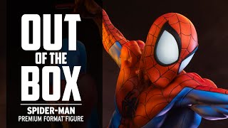 SpiderMan Premium Format Figure Unboxing  Out of the Box [upl. by Winters94]