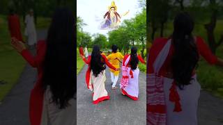 Dhaker tale komor dole 🙏 shorts dance ytshorts durga [upl. by Douglass]