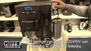 Siemens TK71204RW espressomachine  TK71204 RW een top espressoapparaat uit de Siemens EQ7 serie [upl. by Nosnar993]