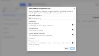 Add a Partner to Facebook Meta Ads Manager [upl. by Nanahs]
