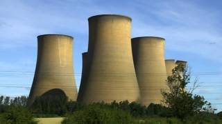 Five cooling towers demolished at High Marnham power station Nottinghamshire [upl. by Mayberry]