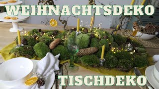 DIY Tischdeko mit Orangen und Plätzchenformen  Weihnachtsdeko für den gedeckten Tisch [upl. by Llertram192]