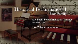 WF Bach  Polonaise nr 2 in C minor [upl. by Eibbed]