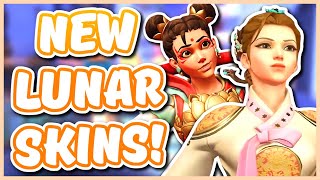 Overwatch  NEW MERCY AND TRACER LUNAR EVENT SKINS [upl. by Jehial637]