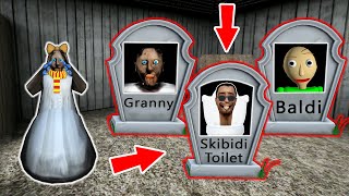 Granny vs skibidi toilet vs RIP vs Baldi  funny horror animation 60 min of fun animation [upl. by Mchenry]