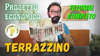 Terrazzo con ringhiera ⛩ Tutorial presepe fai da te [upl. by Bennion]