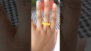 Diy clay ring✨ diy clayring like craft Aestheticsujana [upl. by Fiske]