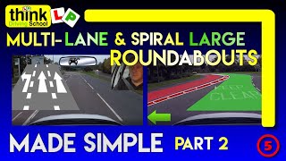 ROUNDABOUTS How to deal with Spiral amp Multilane Roundabouts Part 2  Filmed in Farnborough Hants [upl. by Orson]