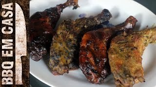 RECEITA DE SOBRECOXA DEFUMADA SMOKED CHICKEN LEG [upl. by Selden]