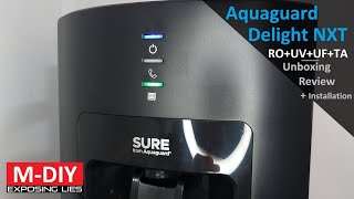 Aquaguard Delight NXT RO Unboxing Review  Installation [upl. by Yreneh]