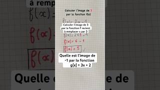 Comment calculer l’image d’un nombre par une fonction math brevet mathematics fonctionaffine [upl. by Hocker487]