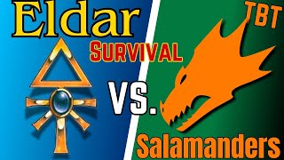 Throwback Thursday  SURVIVAL  Craftworld Eldar Vs Salamanders  DoW Unification [upl. by Wearing]