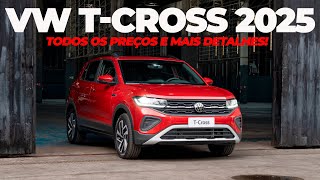 NOVO VW TCROSS 2025 CHEGA EM JUNHO COM VISUAL RENOVADO [upl. by Arthur]