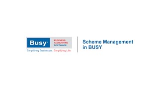 Scheme Management in BUSY English [upl. by Wartow]