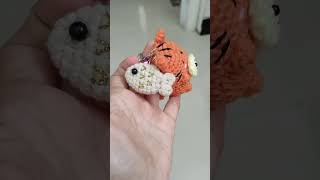 crochet amigurumi crochetcat keychaincrochet rajut rajutan [upl. by Yemar]