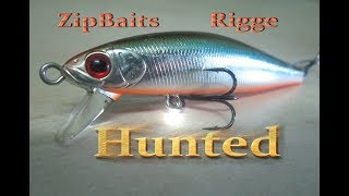 Воблер ZipBaits Rigge Hunted 78 SLine Распаковка Посылки  Улов [upl. by Cutter]