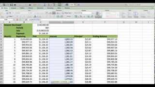 How to build an Amortization table in EXCEL Fast and easy Less than 5 minutes [upl. by Nivla24]