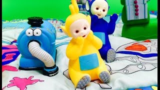 Building Teletubbies Mega Bloks Soft Mat Set Rare Toys [upl. by Emya]