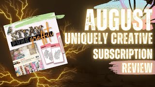 Uniquely Creative August  Creative Subscription REVIEW  with extras [upl. by Ekaj391]