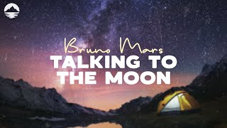 Bruno Mars  Talking to the moon Lyrics Video [upl. by Idalia]