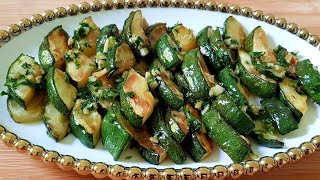 Ich habe noch nie so leckere Zucchini gegessen Spanische Knoblauch Zucchini Frische rezepte [upl. by Anurag]