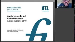 10092019  Aggiornamento in materia di prevenzione della corruzione il PNA 2019 [upl. by Bywoods]