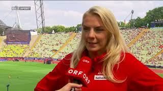 EM München 2022  ORF Interview Ivona Dadic nach DQ [upl. by Nosidam]