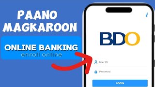 BDO online banking enrollment and card activation  Nettos [upl. by Irej895]