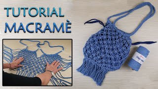 Tutorial Borsa Macramè  Silke by Arvier [upl. by Kola249]