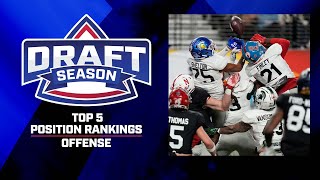 Draft Season Top 5 Position Rankings  Offense  New York Giants [upl. by Ahsinehs]