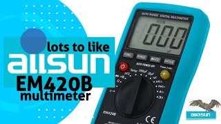 ALLSUN EM420B CHEAPO Multimeter Review amp Teardown [upl. by Guilbert]