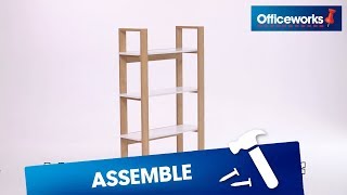 Linear Bookshelf Assembly Instructions [upl. by Tratner]