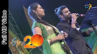 Sreerama Chandra and Anjana Performs  Vaana Chinukulu Song in Bheemavaram ETV  20 Celebrations [upl. by Yleme]